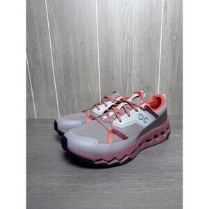 On Running Cloudhorizon Men's Trail Running Shoes Grey Coral Pink US 12 EU 47